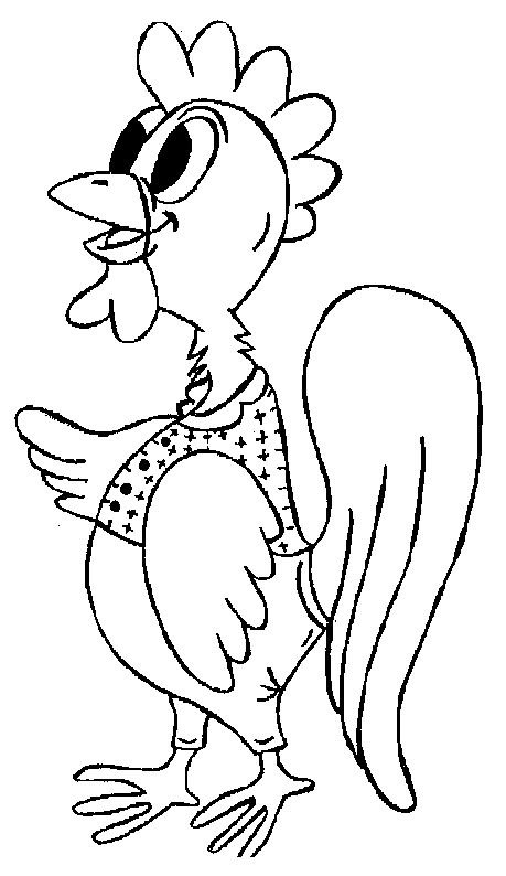 Coloring page: Rooster (Animals) #4135 - Free Printable Coloring Pages