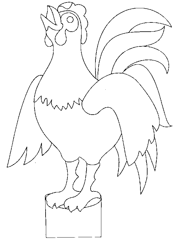 Coloring page: Rooster (Animals) #4149 - Free Printable Coloring Pages