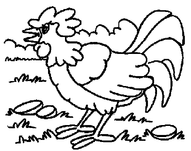Coloring page: Rooster (Animals) #4151 - Free Printable Coloring Pages