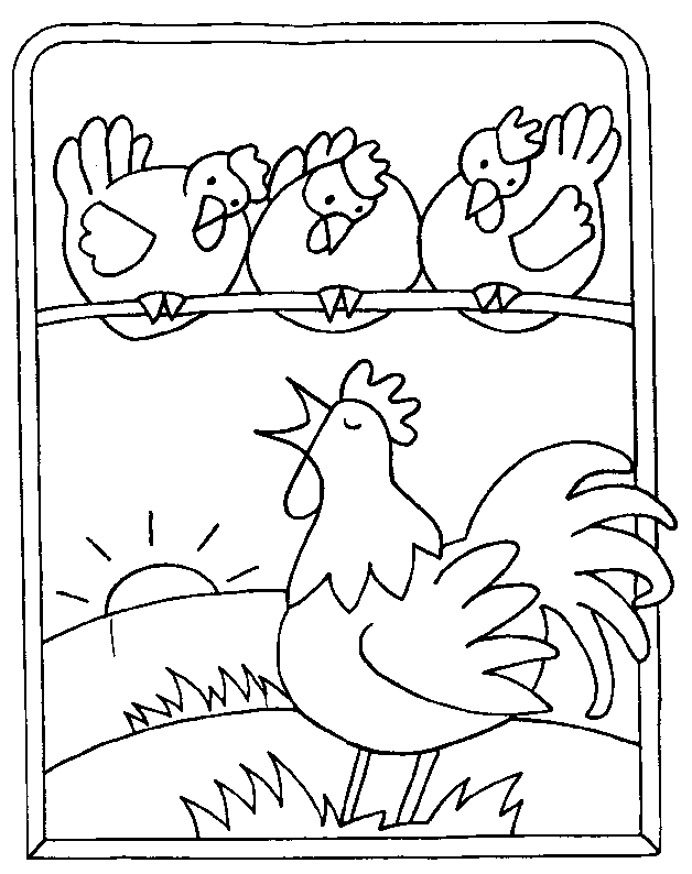 Coloring page: Rooster (Animals) #4158 - Free Printable Coloring Pages
