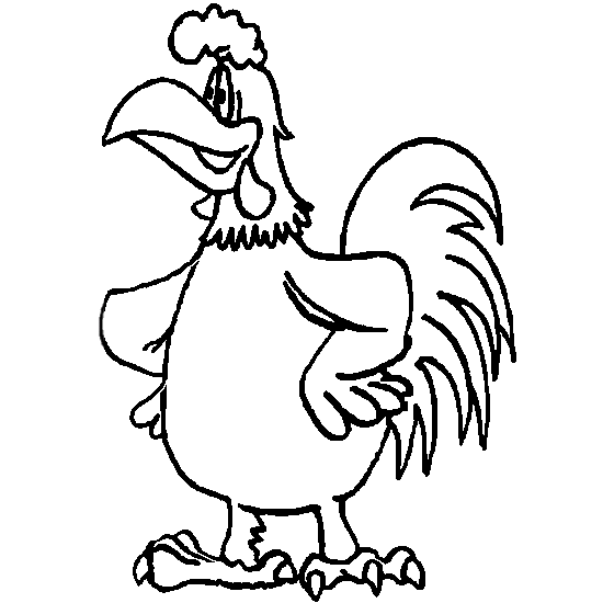 Coloring page: Rooster (Animals) #4164 - Free Printable Coloring Pages