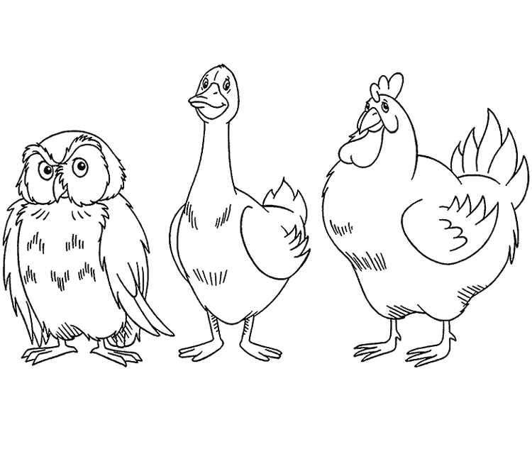 Coloring page: Rooster (Animals) #4183 - Free Printable Coloring Pages