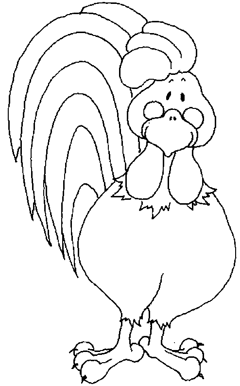 Coloring page: Rooster (Animals) #4193 - Free Printable Coloring Pages