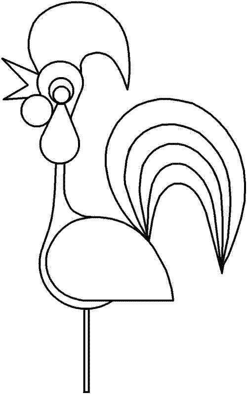 Coloring page: Rooster (Animals) #4194 - Free Printable Coloring Pages