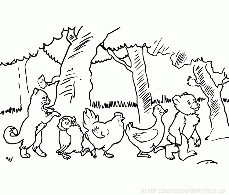 Coloring page: Rooster (Animals) #4231 - Free Printable Coloring Pages