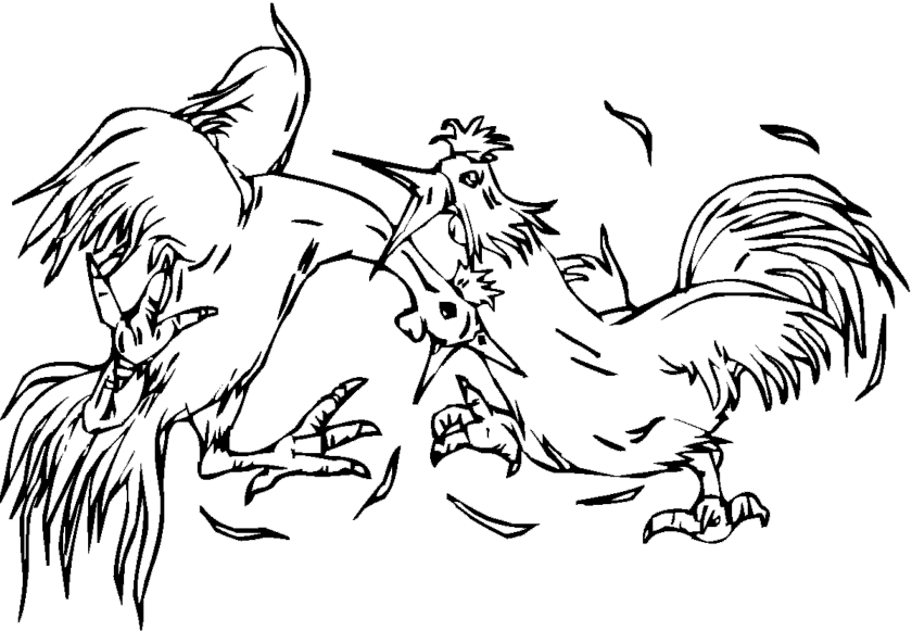 Coloring page: Rooster (Animals) #4263 - Free Printable Coloring Pages