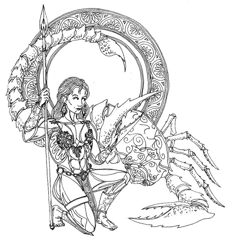Coloring page: Scorpio (Animals) #14583 - Free Printable Coloring Pages