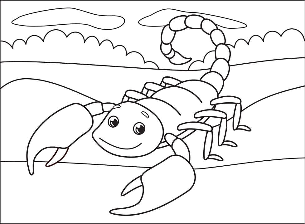 Free printable Scorpio coloring page #209584 from Animals collection