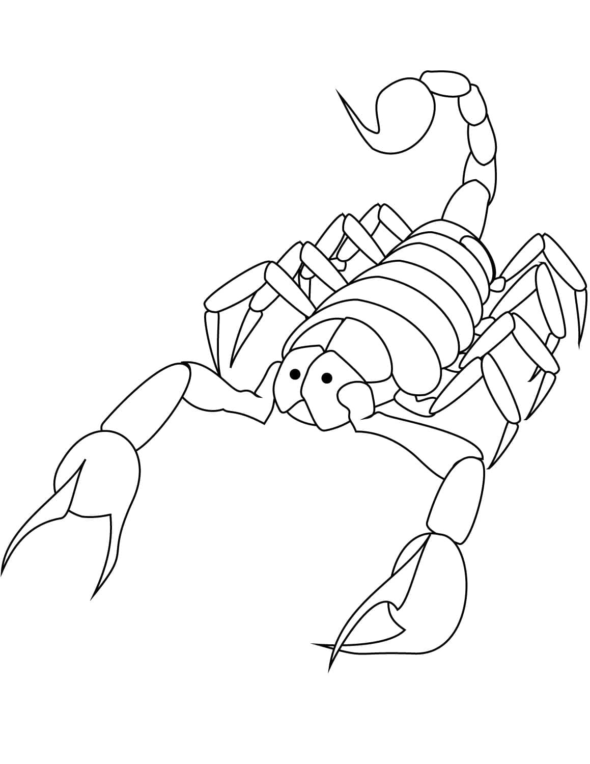 Free printable Scorpio coloring page #209595 from Animals collection