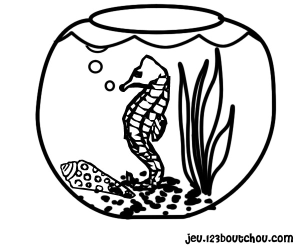 Coloring page: Seahorse (Animals) #18612 - Free Printable Coloring Pages