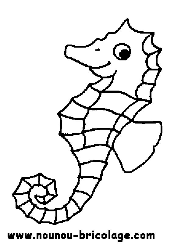 Coloring page: Seahorse (Animals) #18639 - Free Printable Coloring Pages