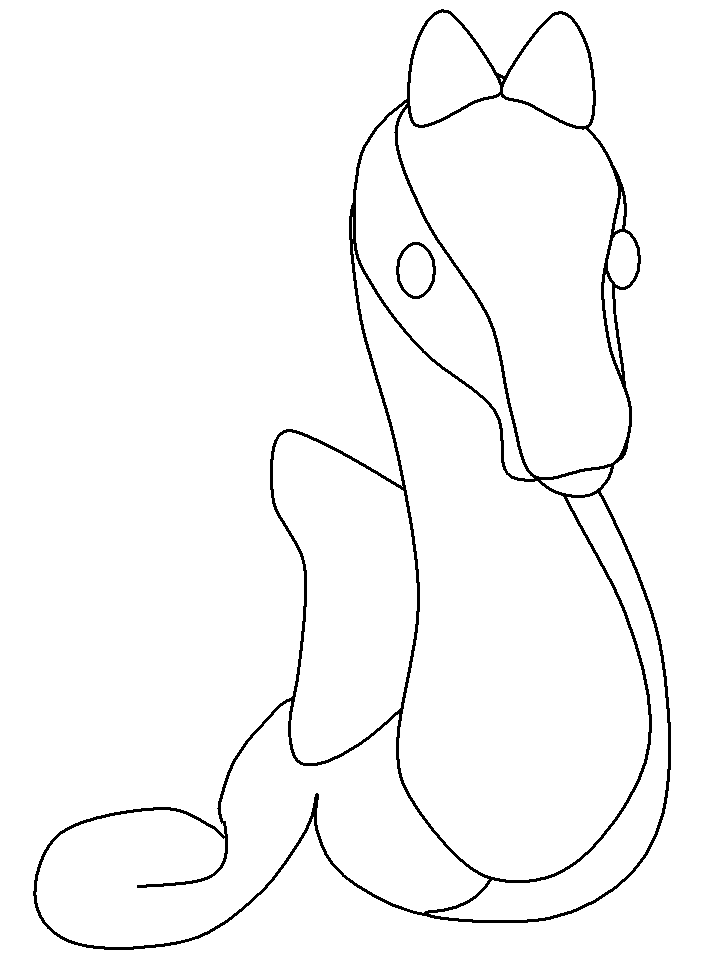Coloring page: Seahorse (Animals) #18643 - Free Printable Coloring Pages