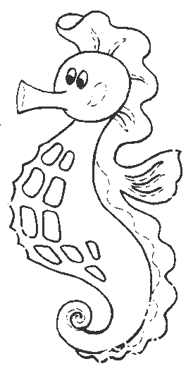 Coloring page: Seahorse (Animals) #18649 - Free Printable Coloring Pages