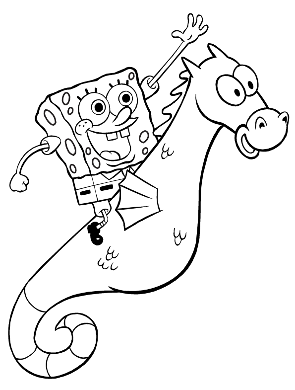 Coloring page: Seahorse (Animals) #18650 - Free Printable Coloring Pages