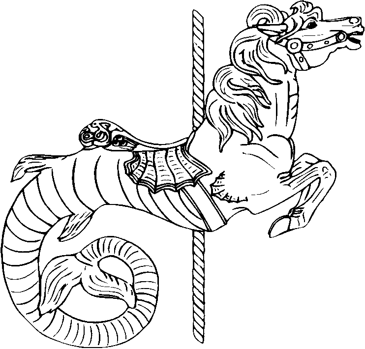 coloring pages carousel