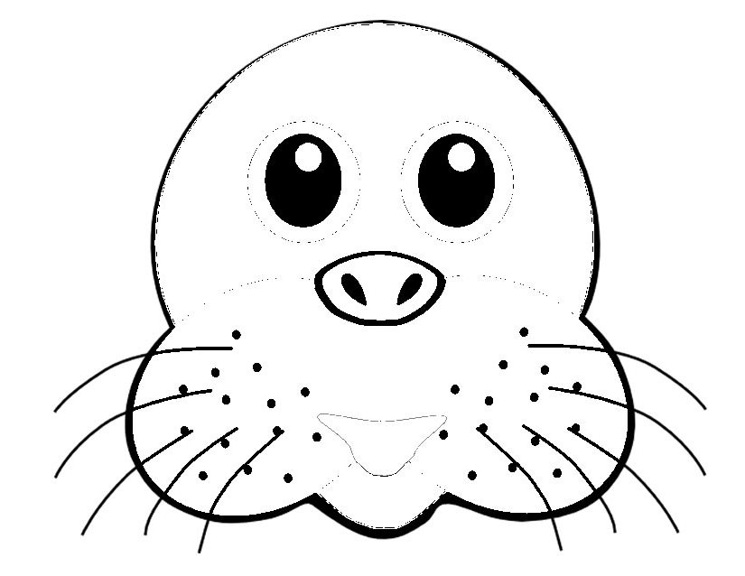 Seal (Animals) Free Printable Coloring Pages