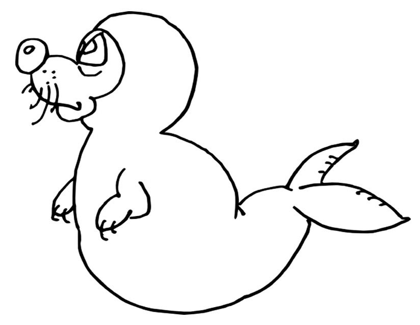 Coloring page: Seal (Animals) #16278 - Free Printable Coloring Pages