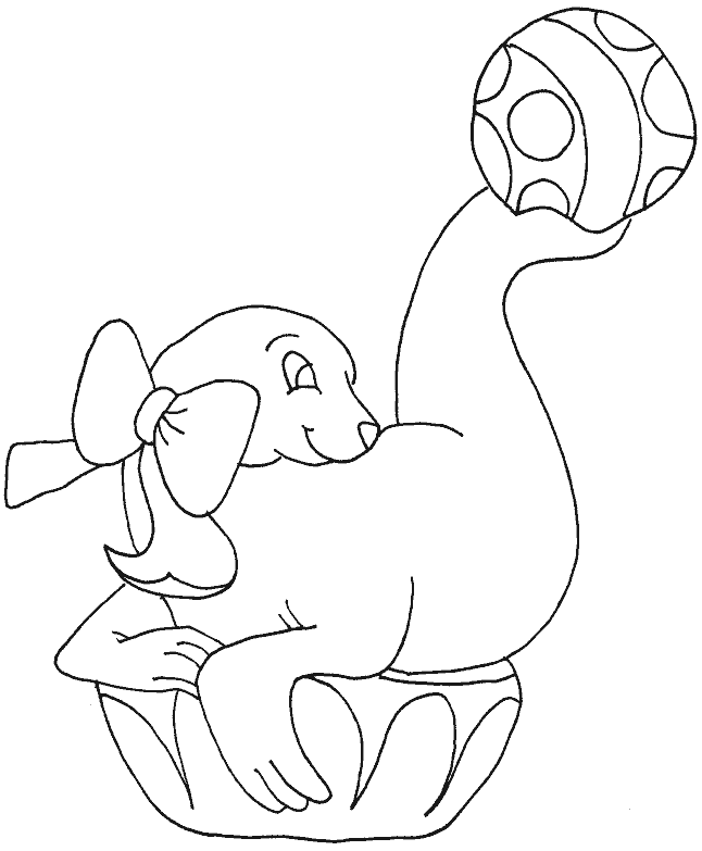 Coloring page: Seal (Animals) #16315 - Free Printable Coloring Pages
