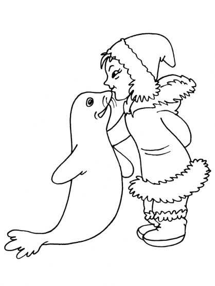 Coloring page: Seal (Animals) #16373 - Free Printable Coloring Pages