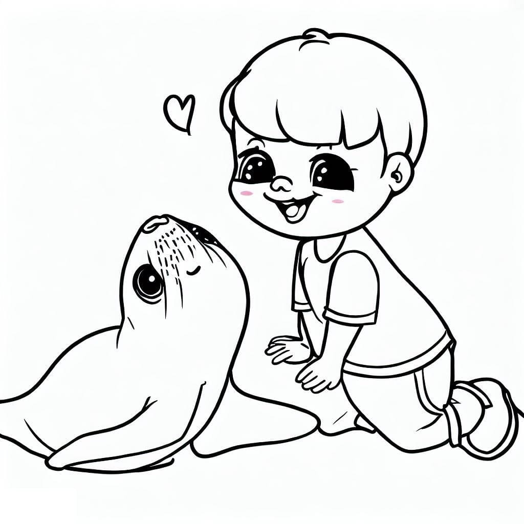 Free printable Seal coloring page #188064 from Animals collection