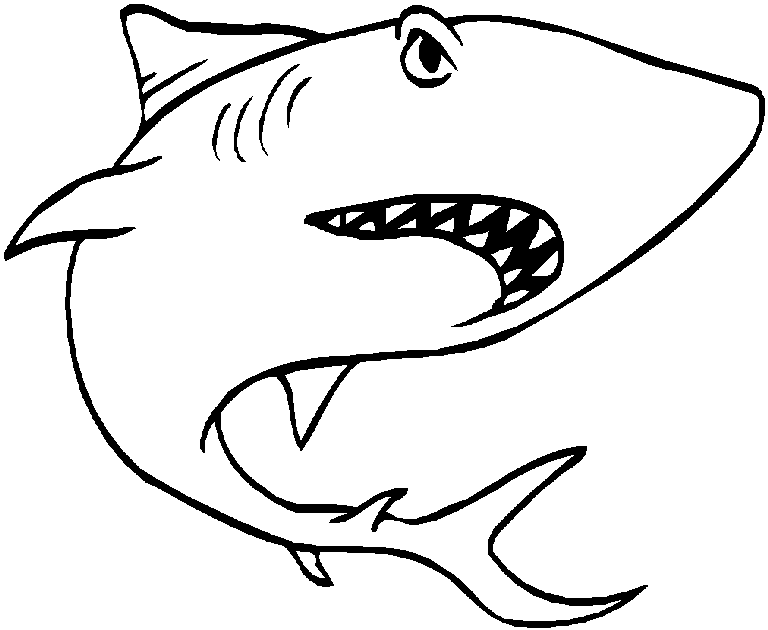 Coloring page: Shark (Animals) #14767 - Free Printable Coloring Pages