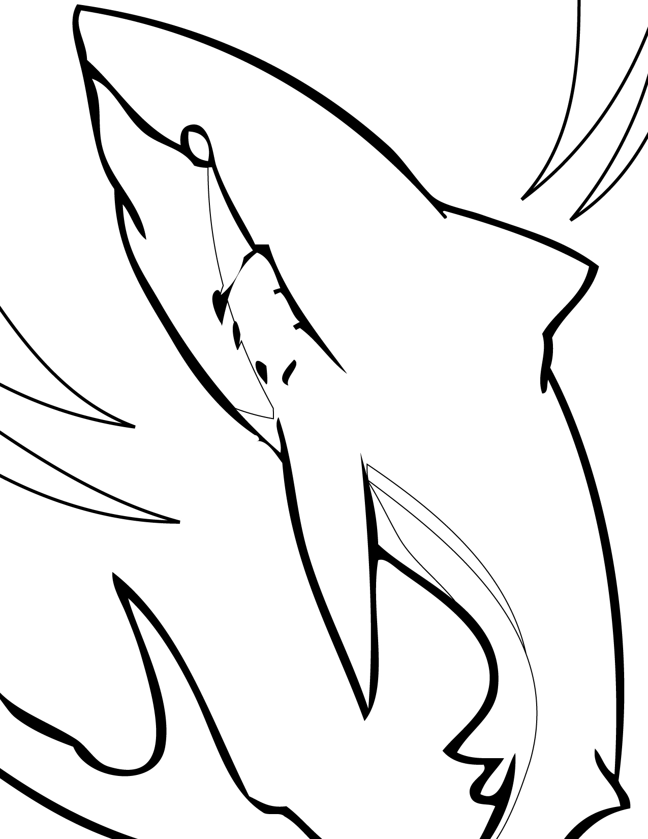 Coloring page: Shark (Animals) #14822 - Free Printable Coloring Pages