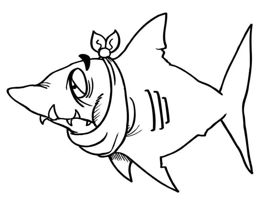 Coloring page: Shark (Animals) #14828 - Free Printable Coloring Pages