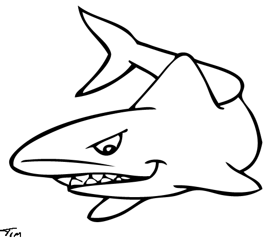 Coloring page: Shark (Animals) #14864 - Free Printable Coloring Pages