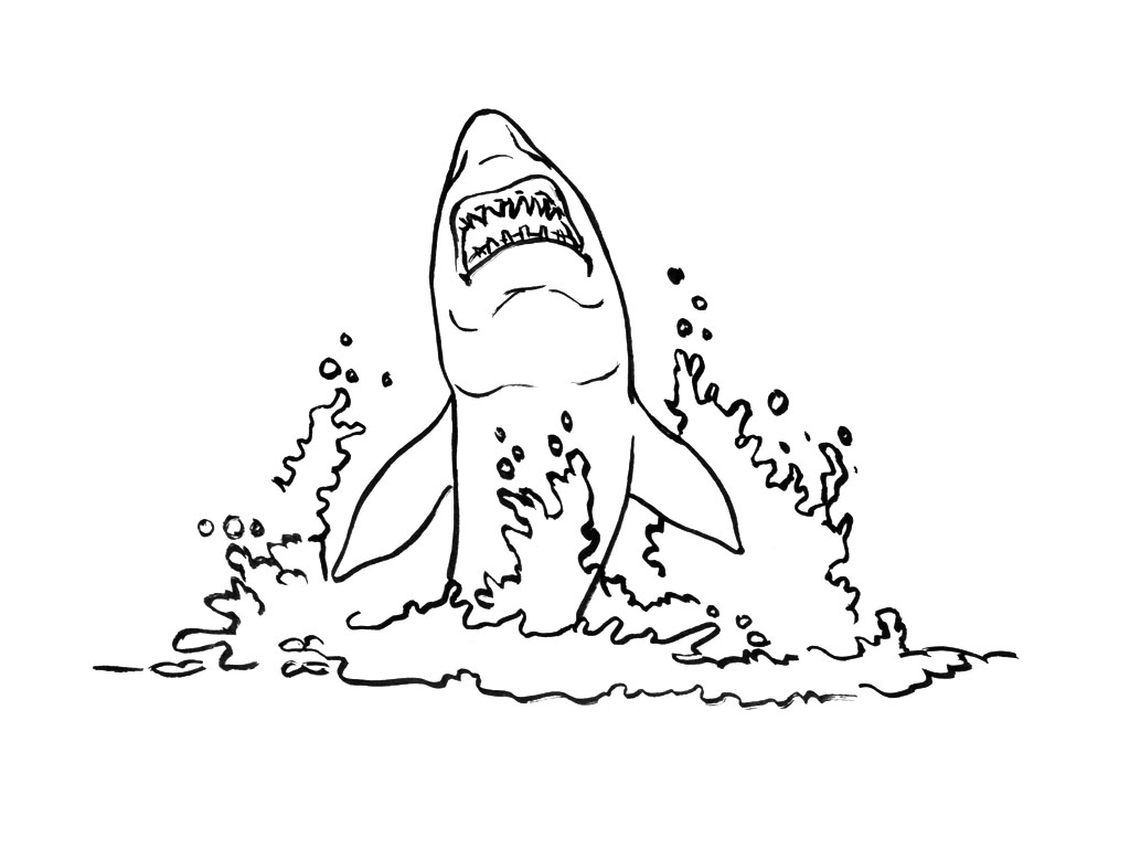 Coloring page: Shark (Animals) #14867 - Free Printable Coloring Pages