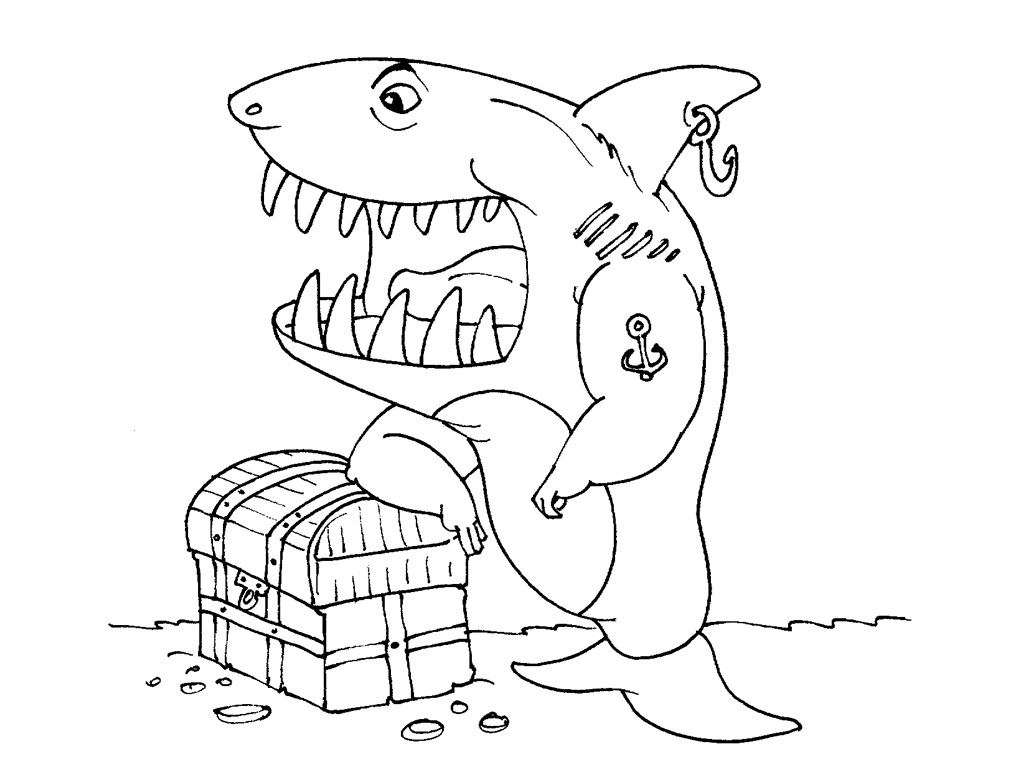 Coloring page: Shark (Animals) #14901 - Free Printable Coloring Pages