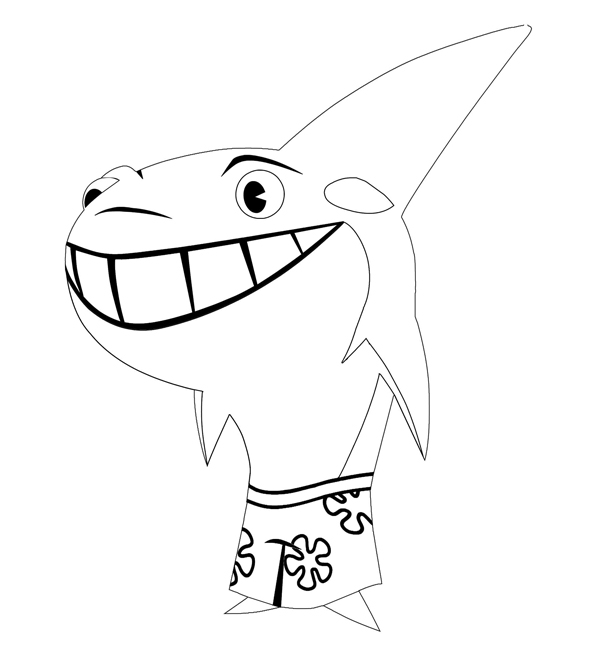 Coloring page: Shark (Animals) #14919 - Free Printable Coloring Pages