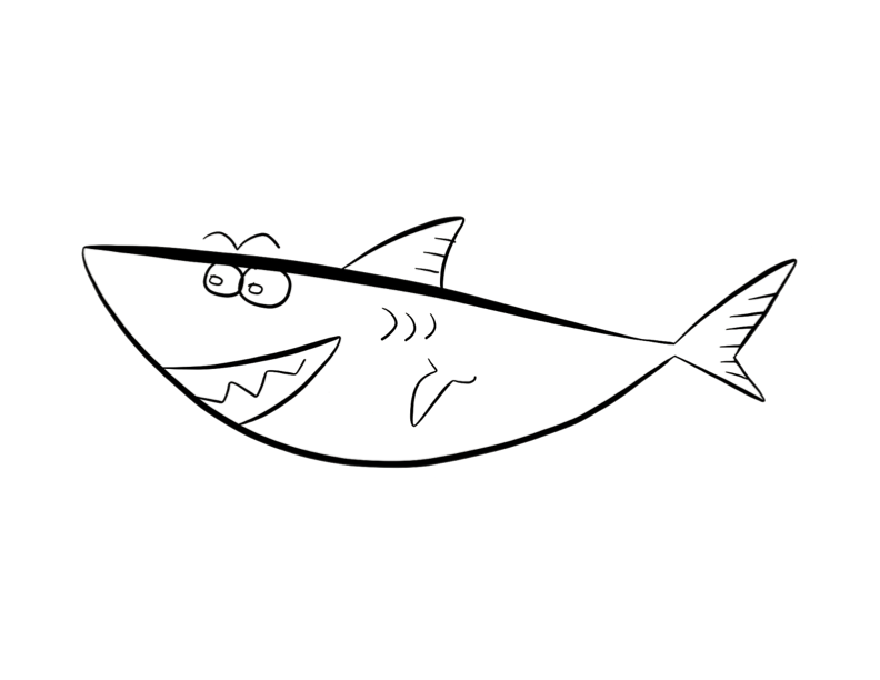 Coloring page: Shark (Animals) #14929 - Free Printable Coloring Pages