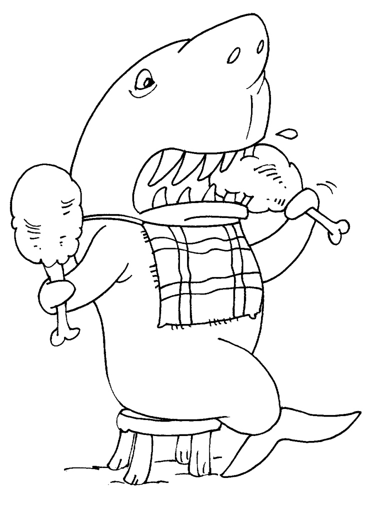 Coloring page: Shark (Animals) #14942 - Free Printable Coloring Pages