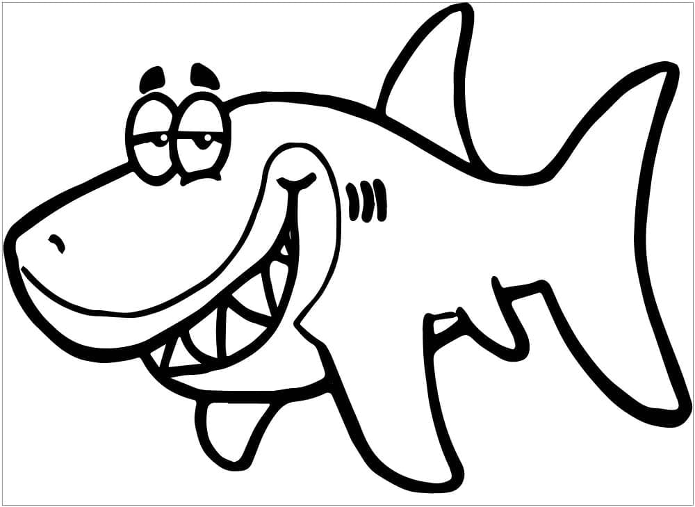 Free printable Shark coloring page #177720 from Animals collection