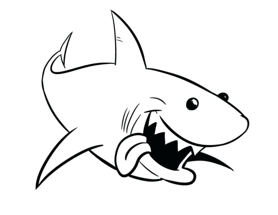 Free printable Shark coloring page #177725 from Animals collection Free printable Shark coloring page #177725 from Animals collection