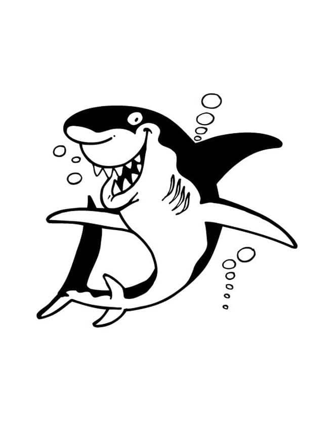 Free printable Shark coloring page #177734 from Animals collection