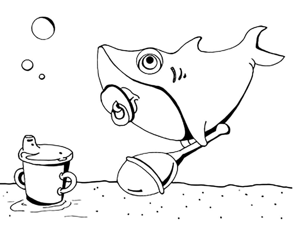 Free printable Shark coloring page #177736 from Animals collection