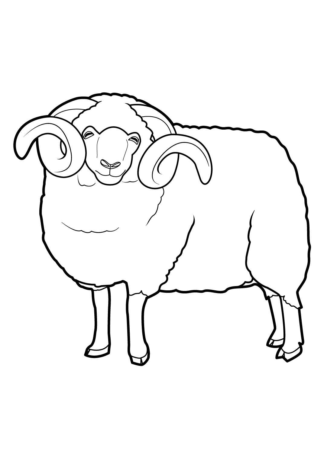 Coloring page: Sheep (Animals) #11401 - Free Printable Coloring Pages