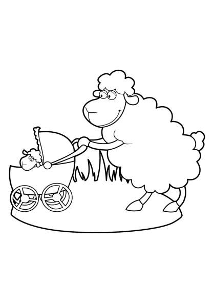 Coloring page: Sheep (Animals) #11489 - Free Printable Coloring Pages