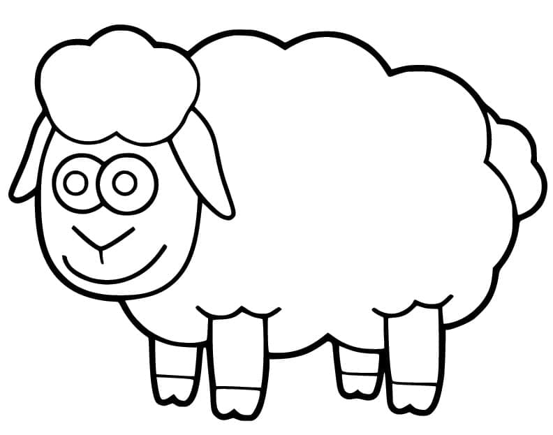 Free printable Sheep coloring page #198675 from Animals collection