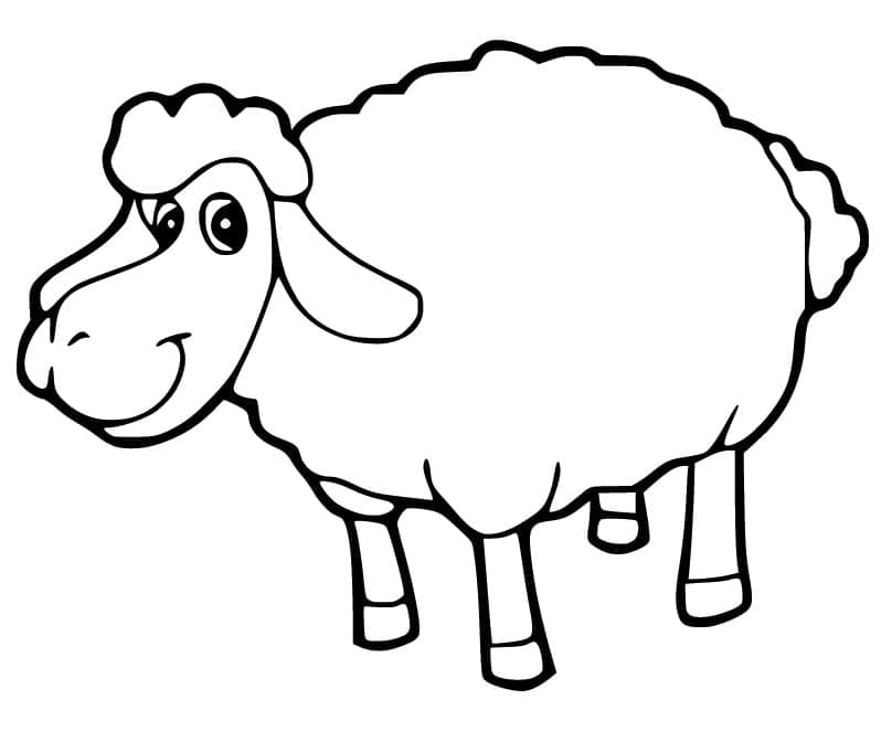 Free printable Sheep coloring page #198677 from Animals collection Free printable Sheep coloring page #198677 from Animals collection