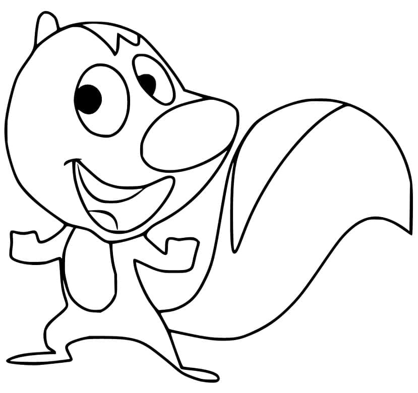 Free printable Skunk coloring page #205288 from Animals collection