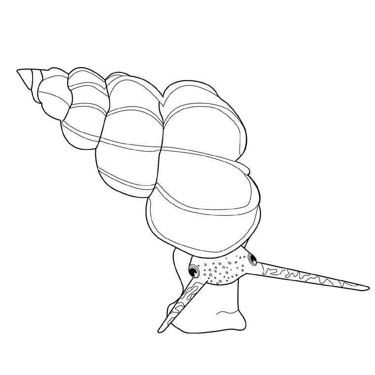 Coloring page: Snail (Animals) #6536 - Free Printable Coloring Pages