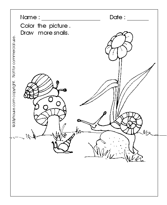 Coloring page: Snail (Animals) #6656 - Free Printable Coloring Pages