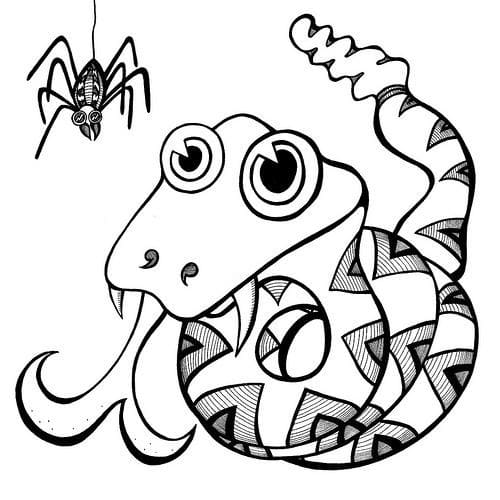 Free printable Snake coloring page #175138 from Animals collection