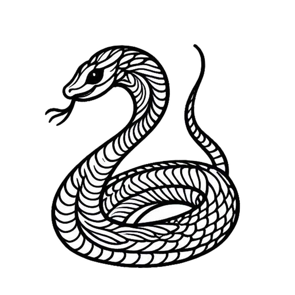 Free printable Snake coloring page #216873 from Animals collection Free printable Snake coloring page #216873 from Animals collection