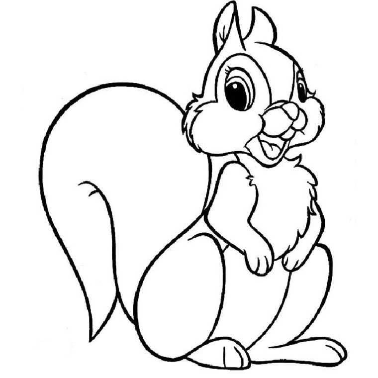 Coloring page: Squirrel (Animals) #6095 - Free Printable Coloring Pages