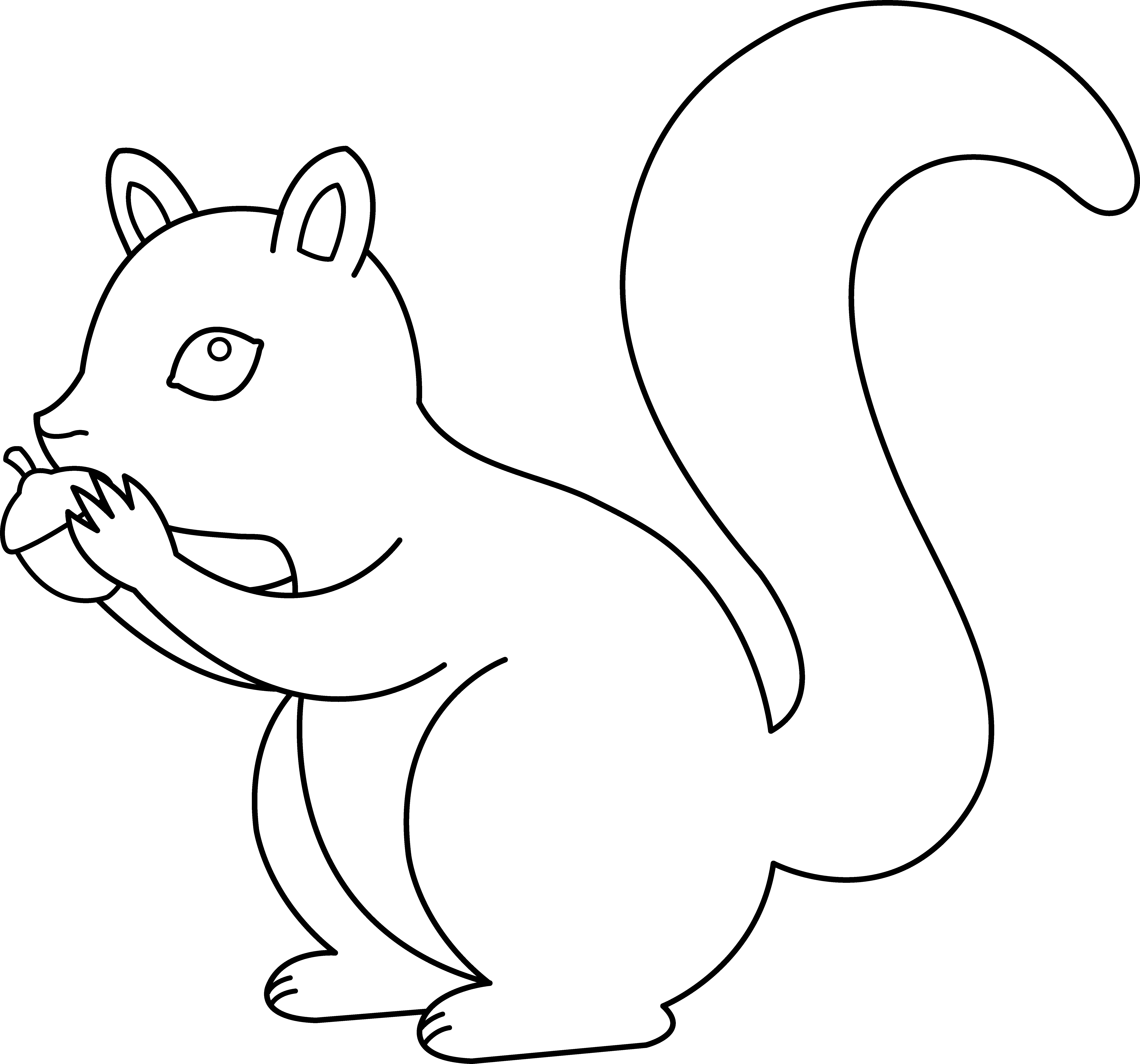Coloring page: Squirrel (Animals) #6119 - Free Printable Coloring Pages