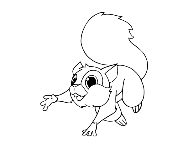 Coloring page: Squirrel (Animals) #6167 - Free Printable Coloring Pages