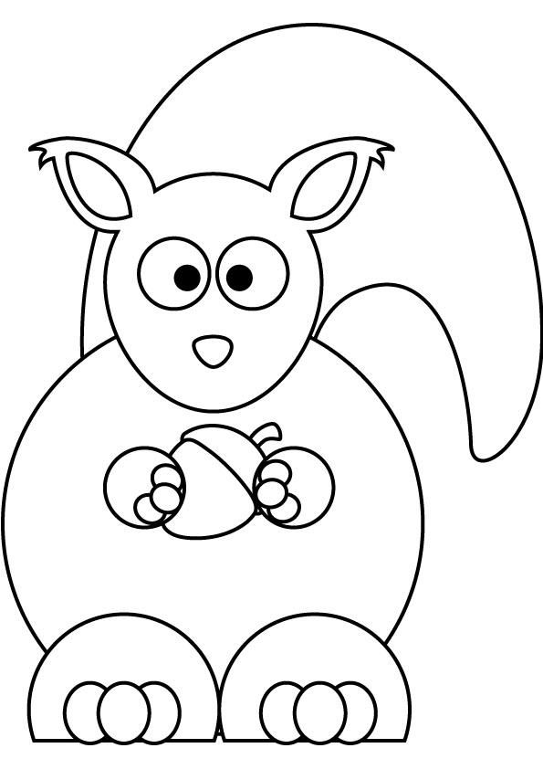 Coloring page: Squirrel (Animals) #6197 - Free Printable Coloring Pages